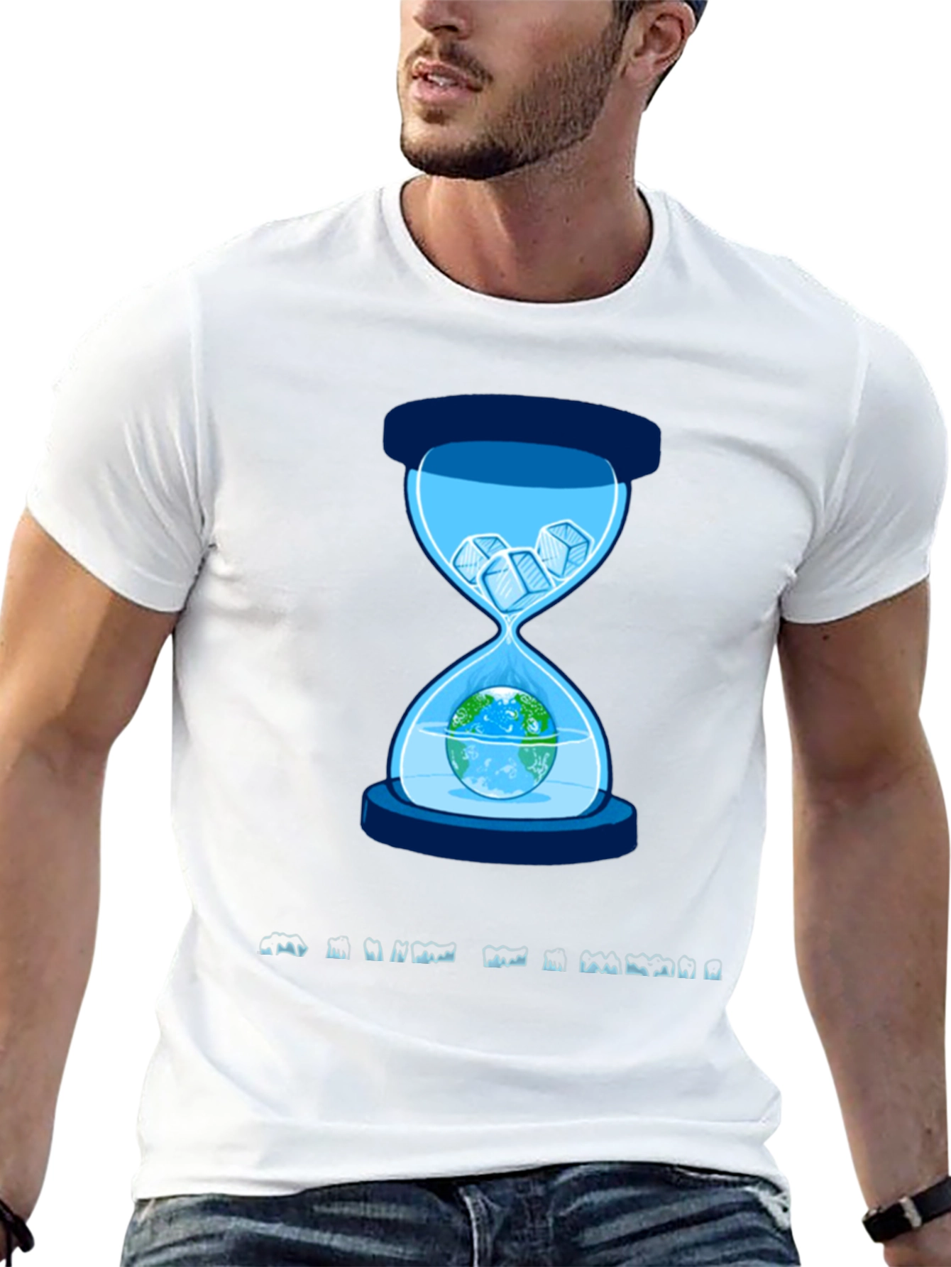 Melting Earth Hourglass Graphic Tee