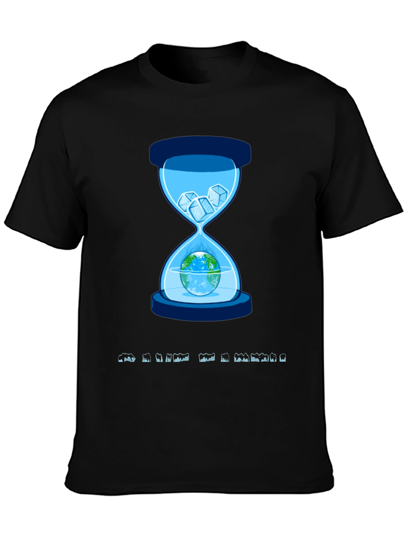 Melting Earth Hourglass Graphic Tee