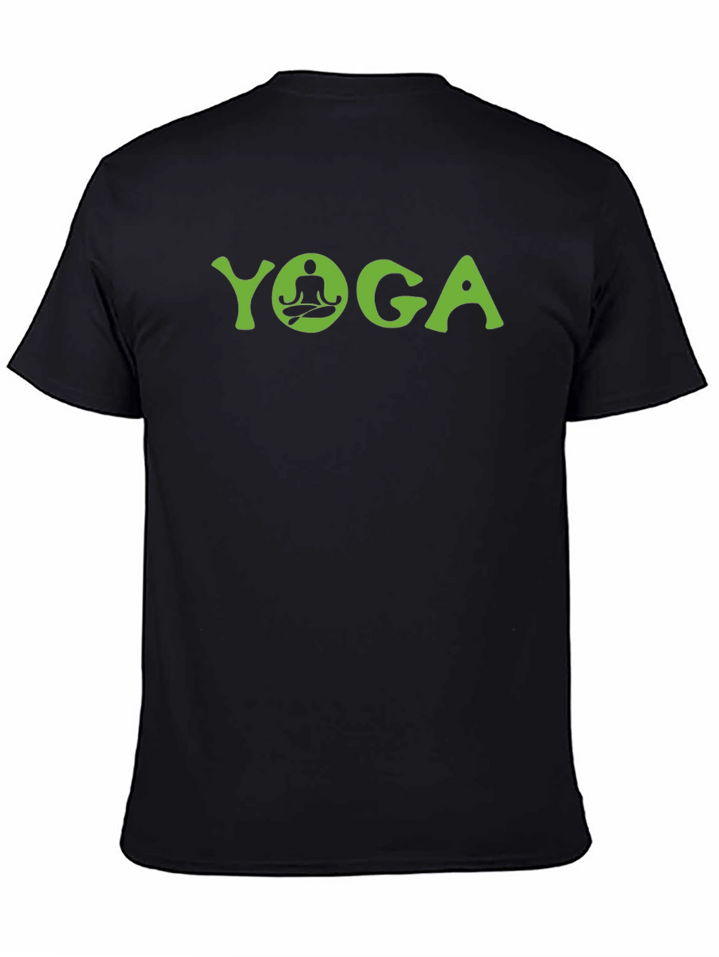 Yoga Graphic Tee - Black Cotton Comfort