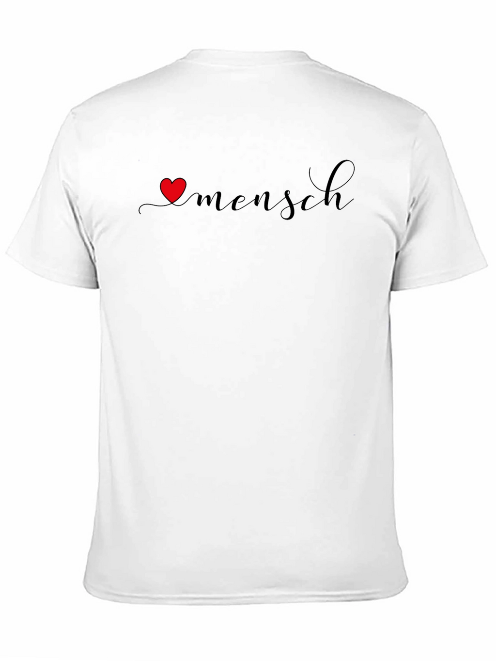 Mensch Graphic Tee - Heart and Script Design