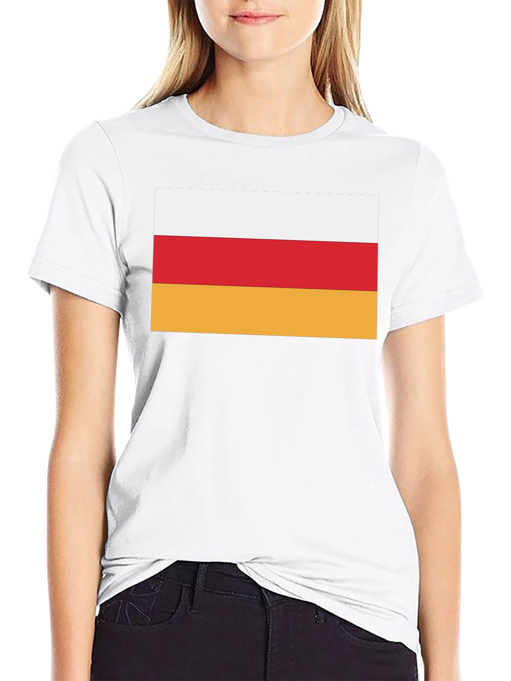 Ossetia Flag T-Shirt - Black Cotton Tee