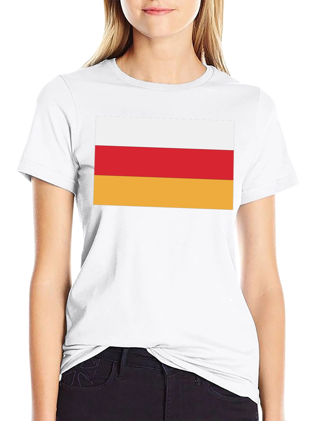 Ossetia Flag T-Shirt - Black Cotton Tee