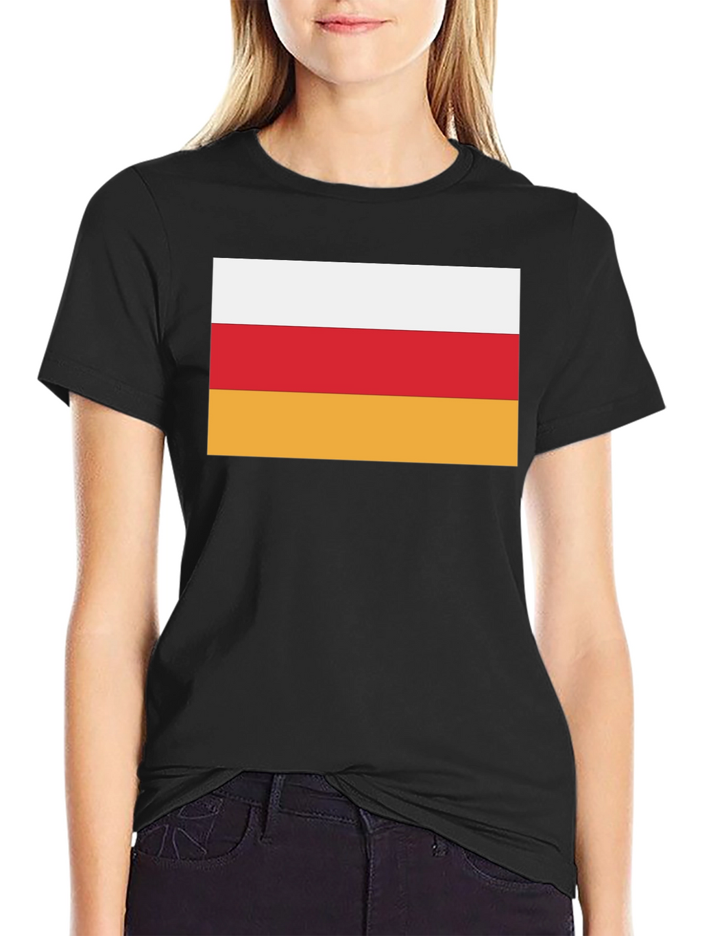 Ossetia Flag T-Shirt - Black Cotton Tee