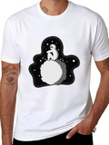Astronaut Moon Black T-Shirt