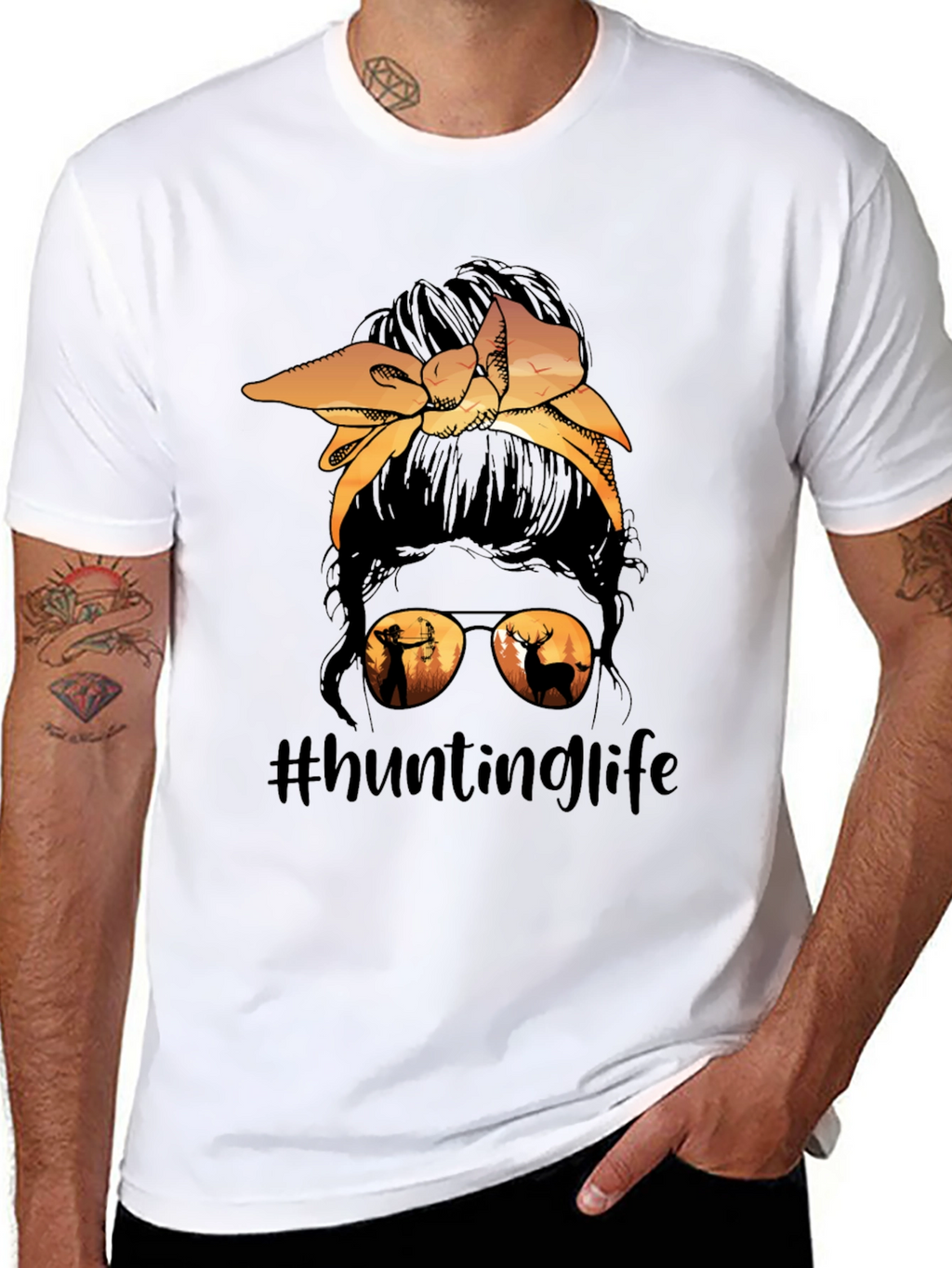Hunting Life Messy Bun T-Shirt
