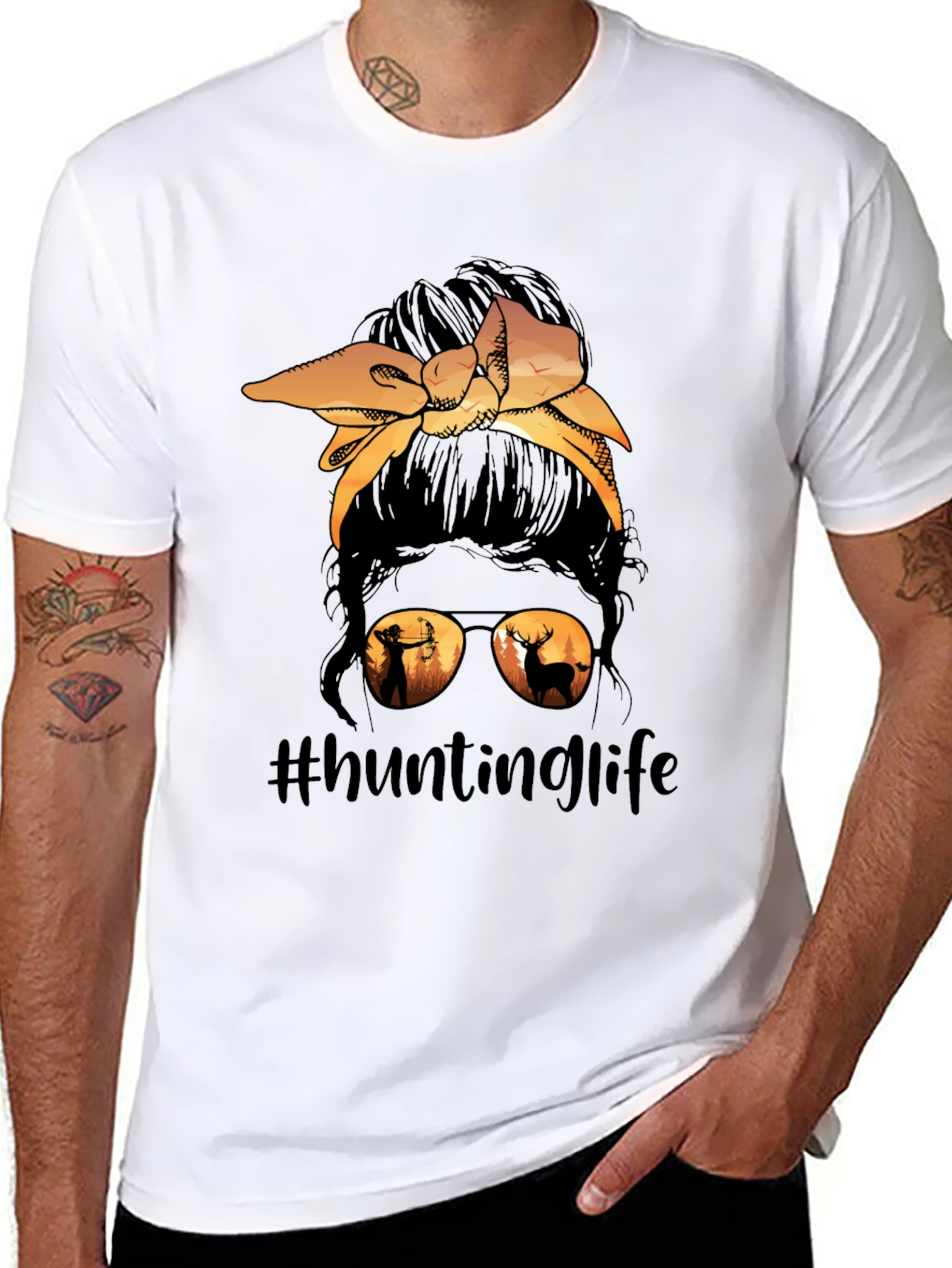 Hunting Life Messy Bun T-Shirt