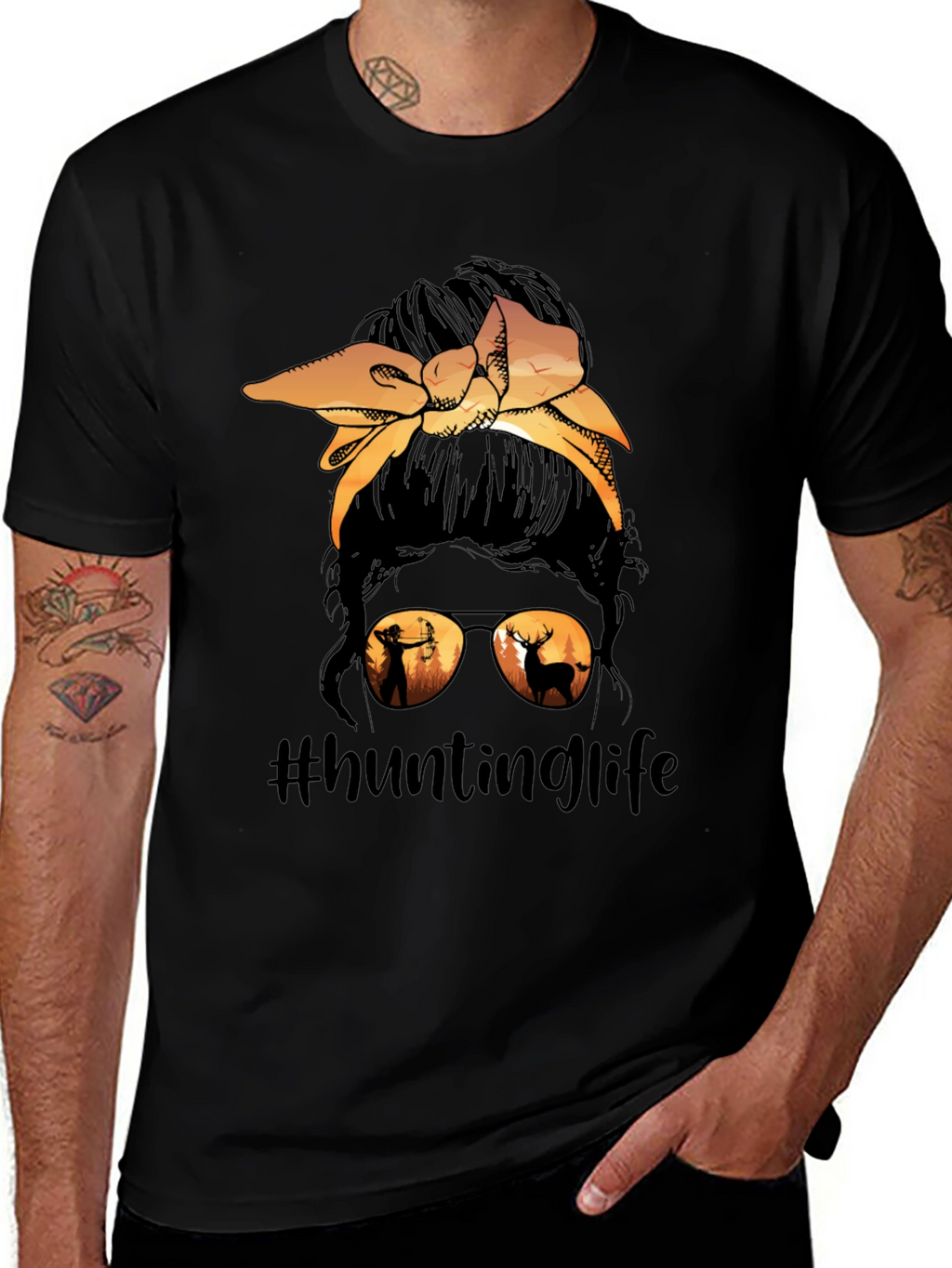 Hunting Life Messy Bun T-Shirt