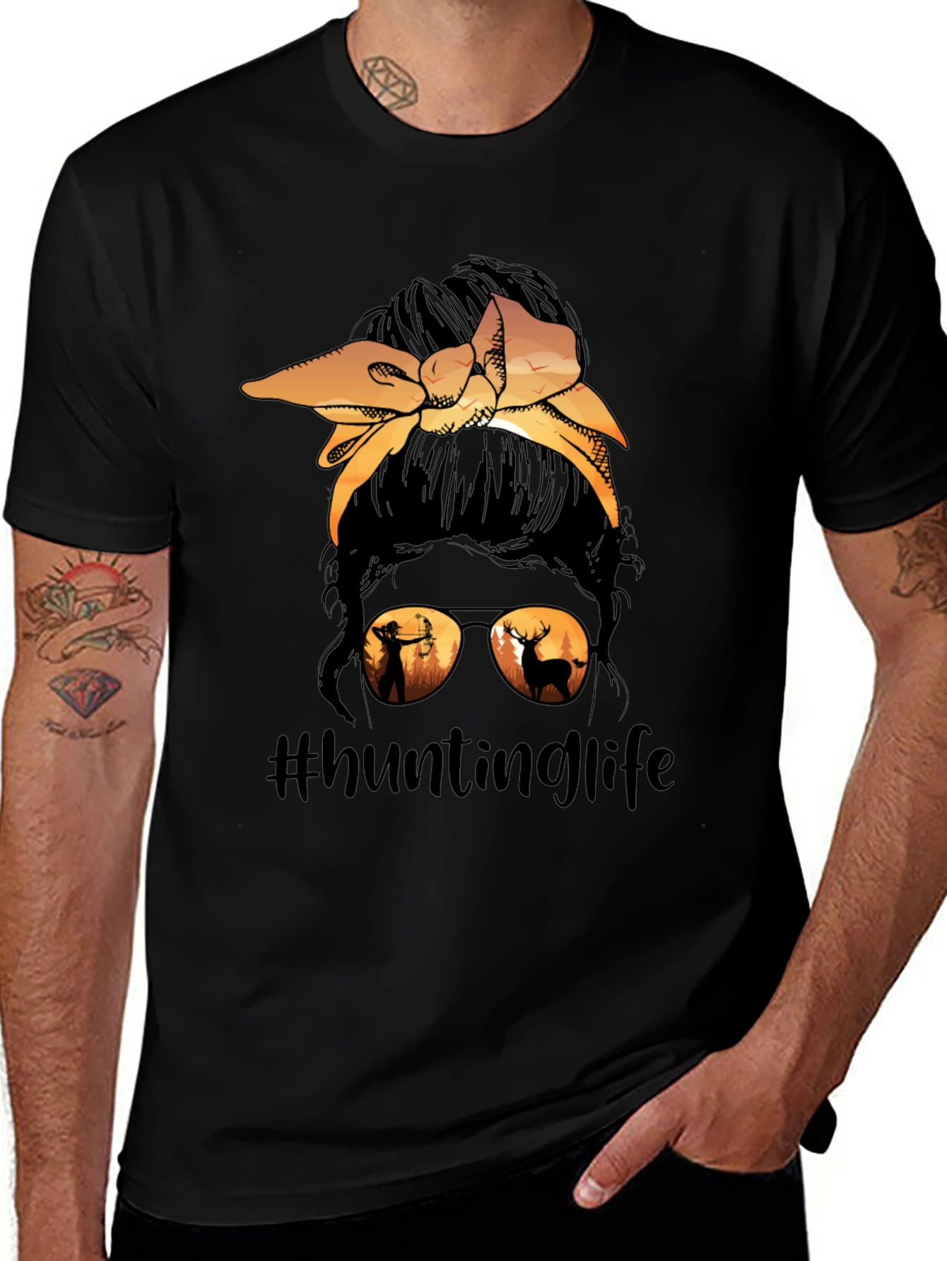 Hunting Life Messy Bun T-Shirt