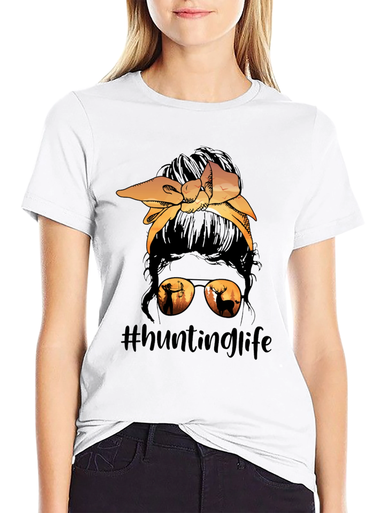 Hunting Life Messy Bun T-Shirt