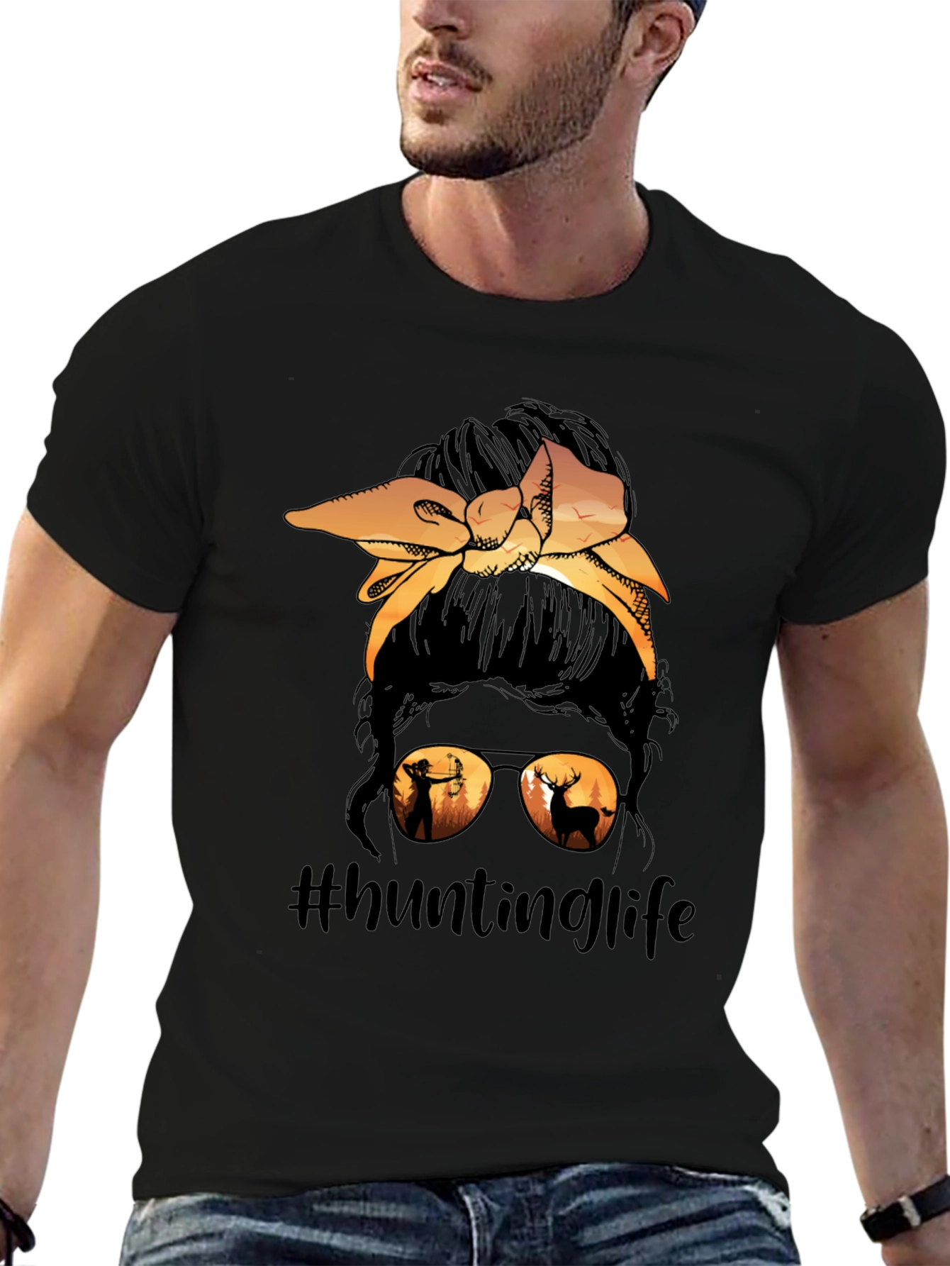 Hunting Life Messy Bun T-Shirt