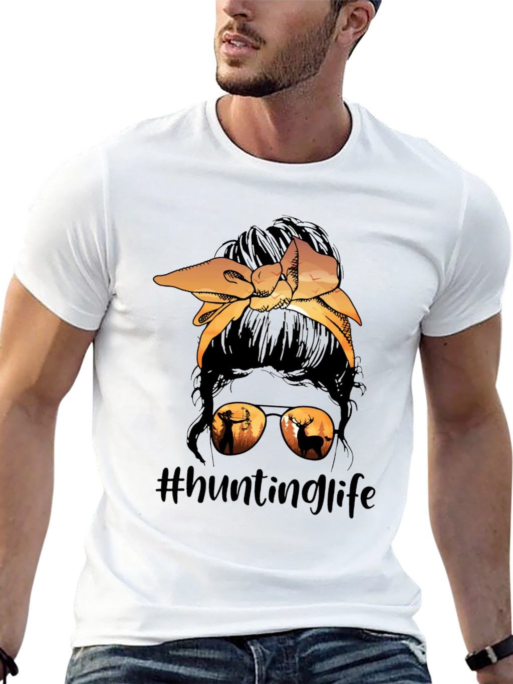 Hunting Life Messy Bun T-Shirt