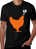 Singing Chicken Graphic Tee - Black