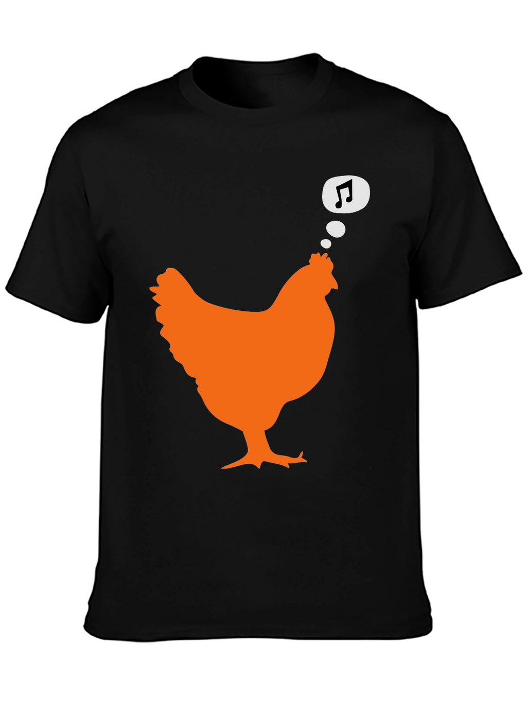 Singing Chicken Graphic Tee - Black