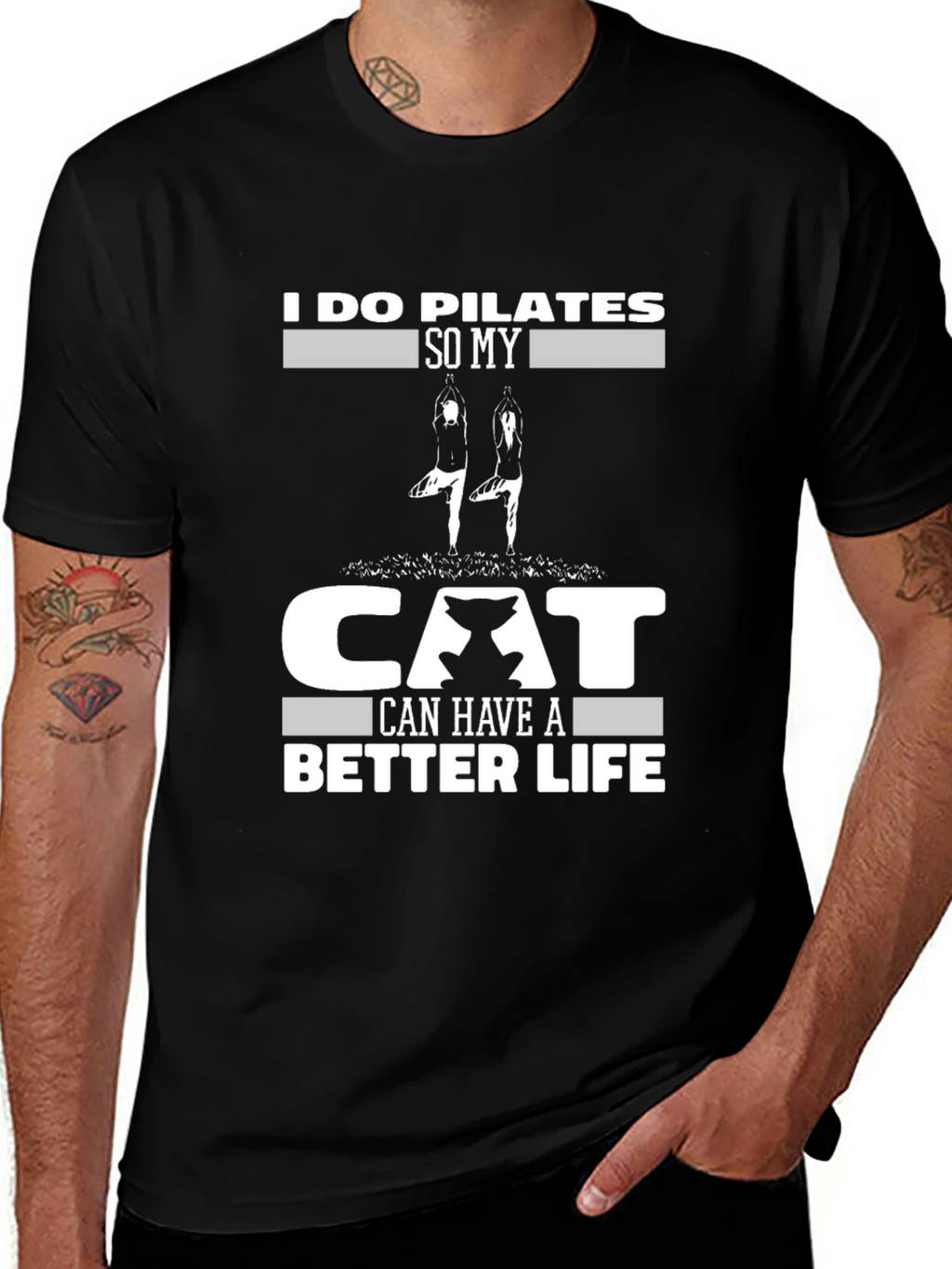 Pilates Cat Lover T-Shirt