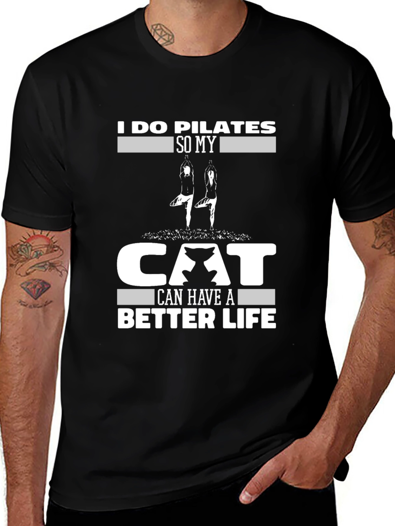 Pilates Cat Lover T-Shirt