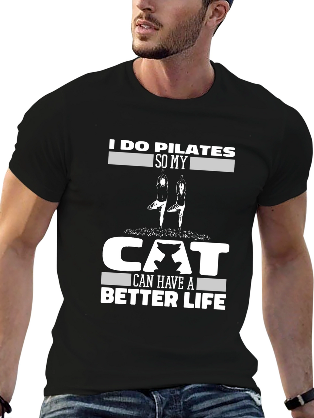 Pilates Cat Lover T-Shirt