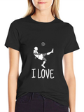 I Love Soccer T-Shirt - Stylish Graphic Tee