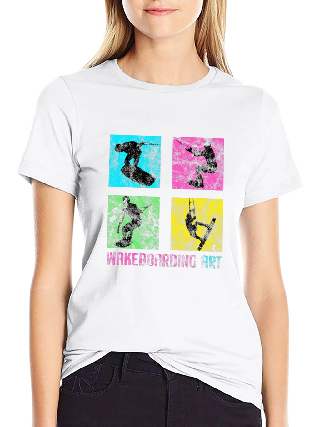 Wakeboarding Art Graphic T-Shirt