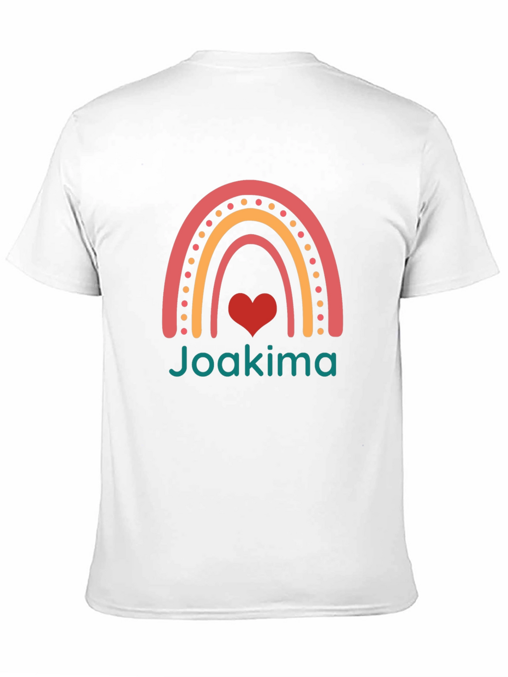 Rainbow Heart Joakima Black T-Shirt