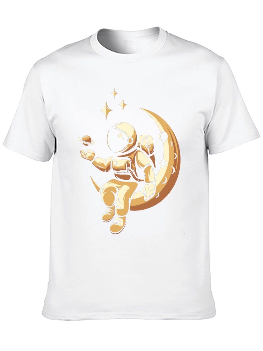 Astronaut Moon T-Shirt - Space Design