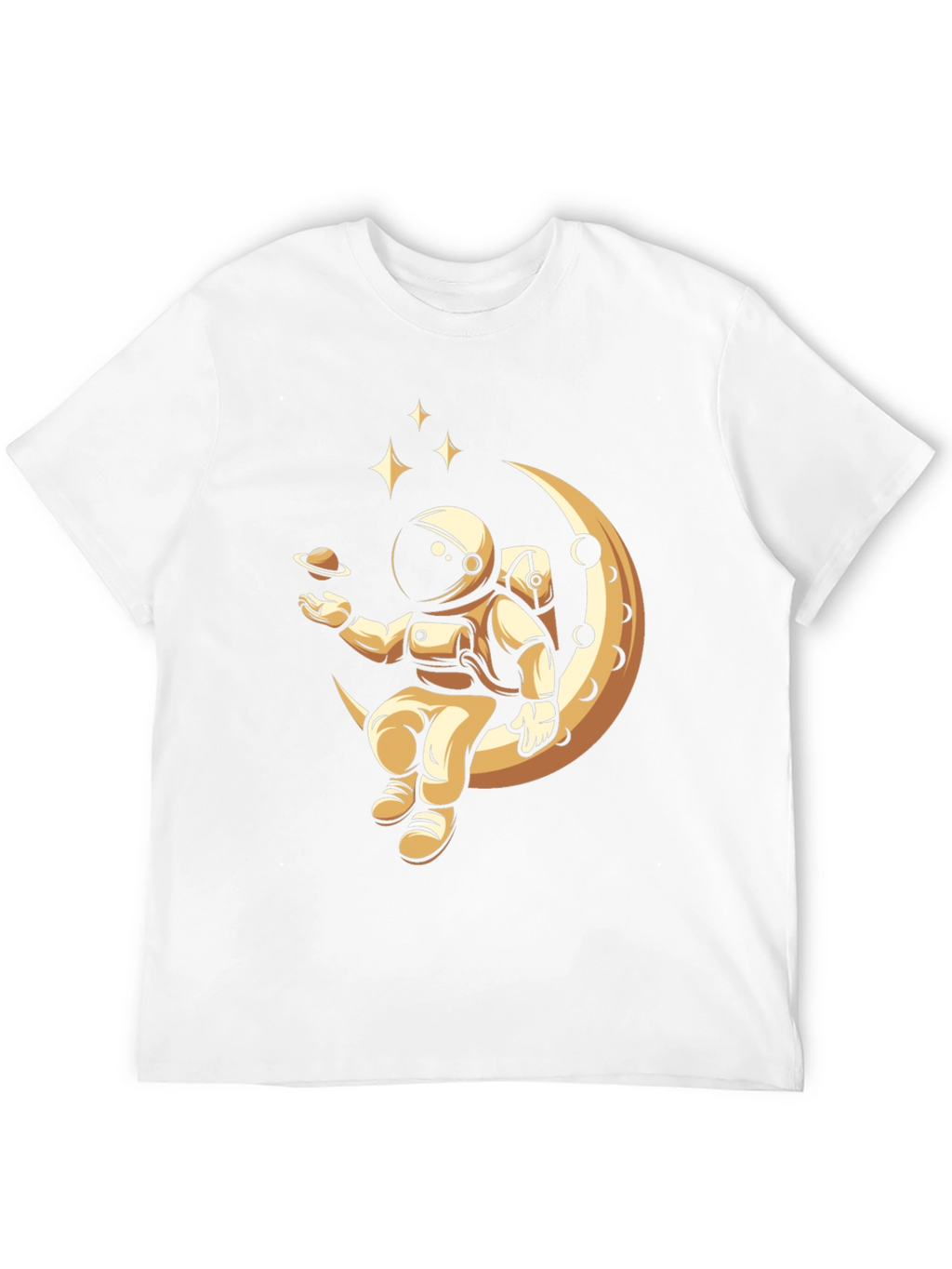 Astronaut Moon T-Shirt - Space Design