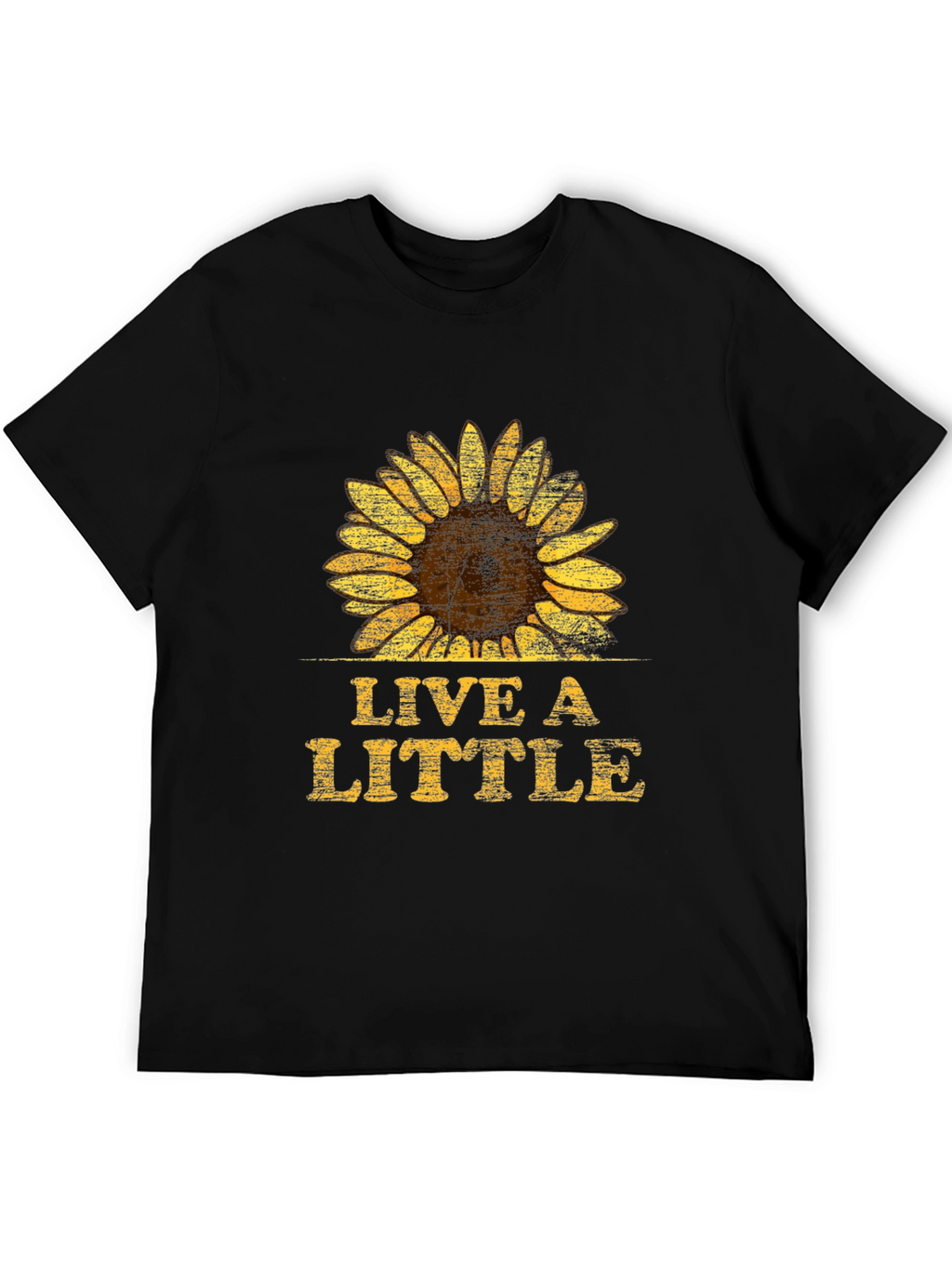 Live A Little Sunflower Graphic T-Shirt - Unisex
