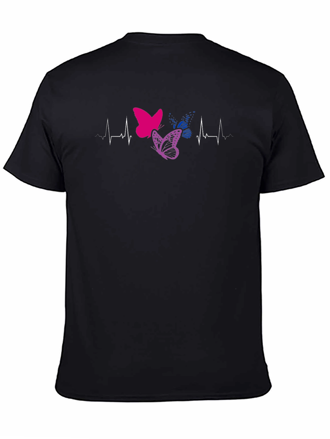 Bisexual Pride Butterfly Heartbeat T-Shirt
