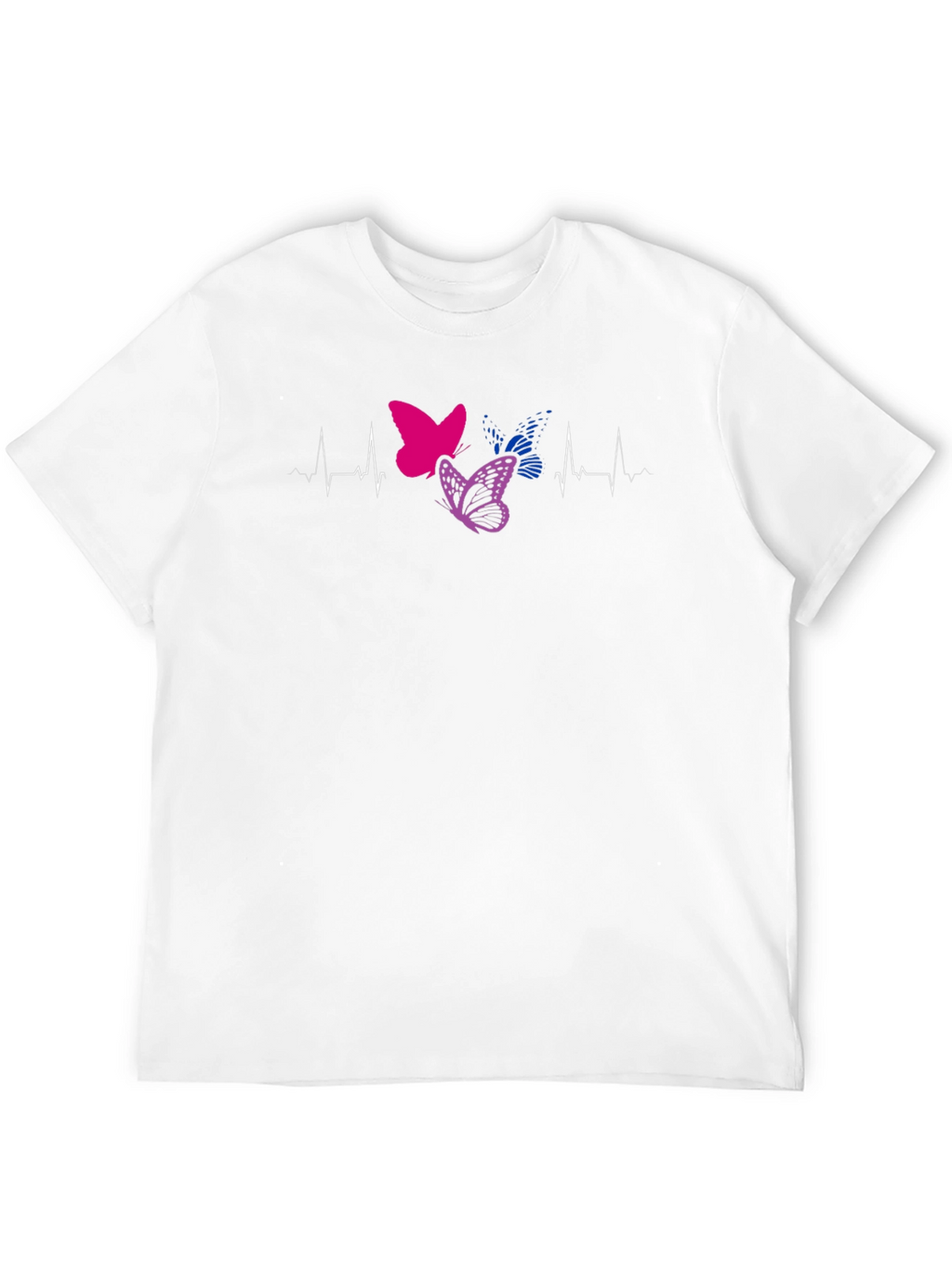 Bisexual Pride Butterfly Heartbeat T-Shirt
