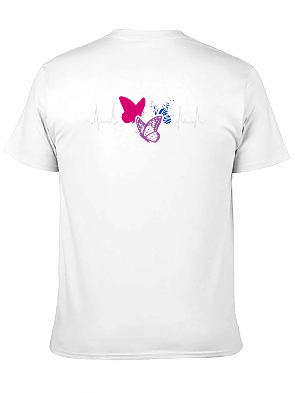 Bisexual Pride Butterfly Heartbeat T-Shirt