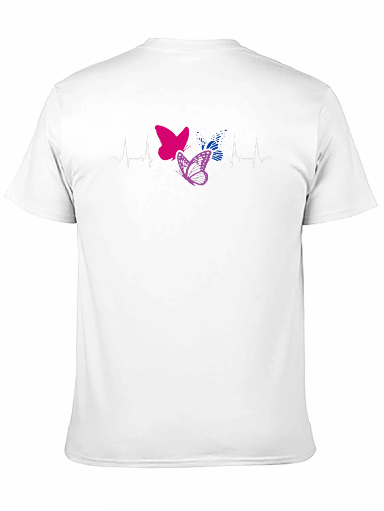 Bisexual Pride Butterfly Heartbeat T-Shirt