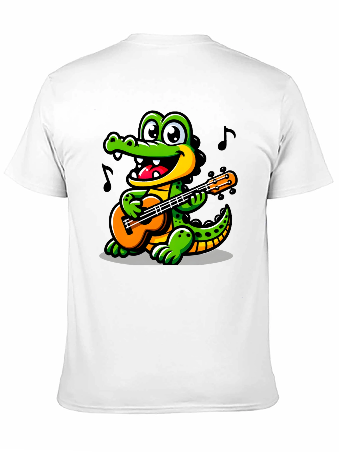 Cartoon Alligator Guitar T-Shirt