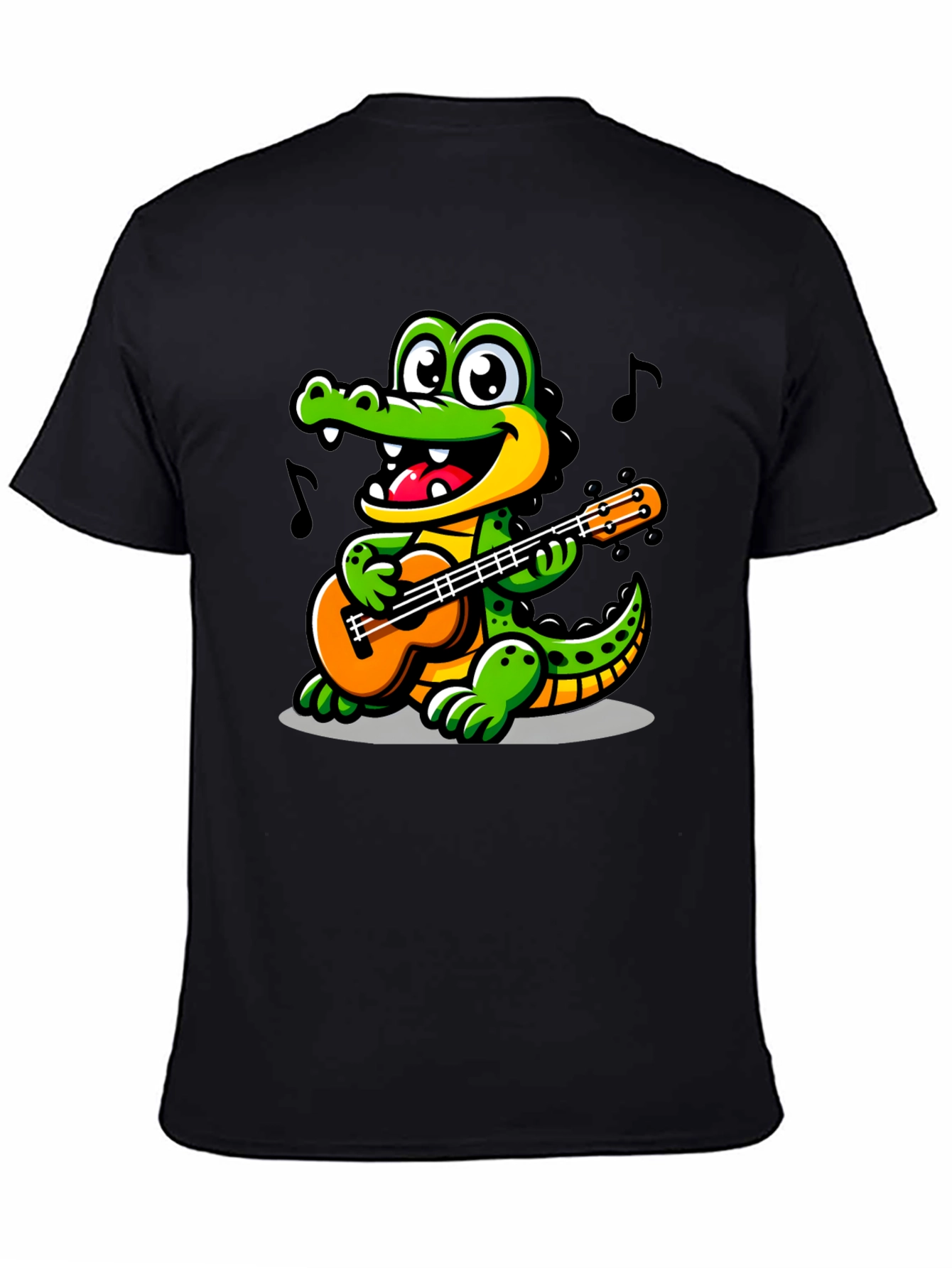 Cartoon Alligator Guitar T-Shirt