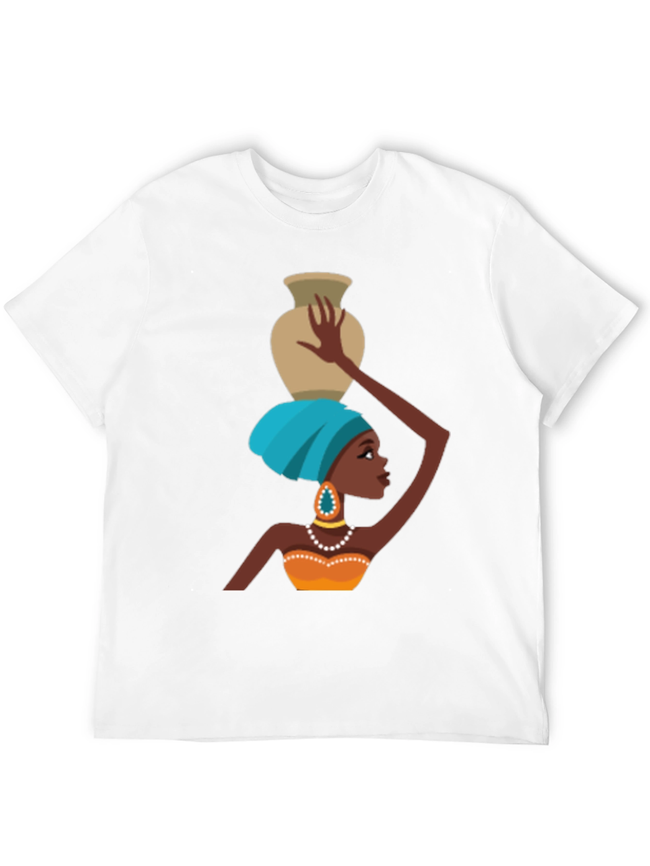 Vibrant African Woman Graphic T-Shirt