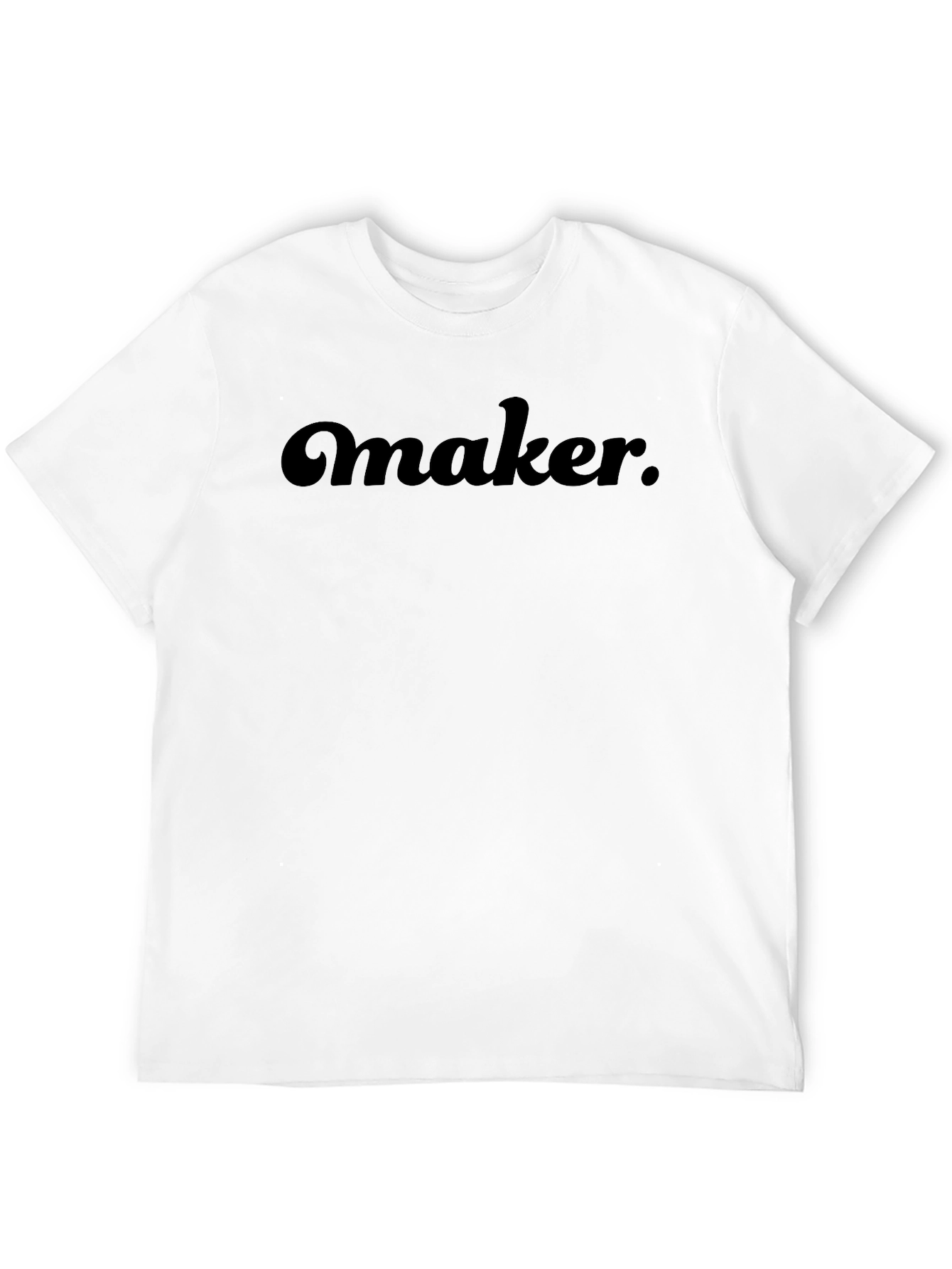 Maker T-Shirt - Retro Style - Black