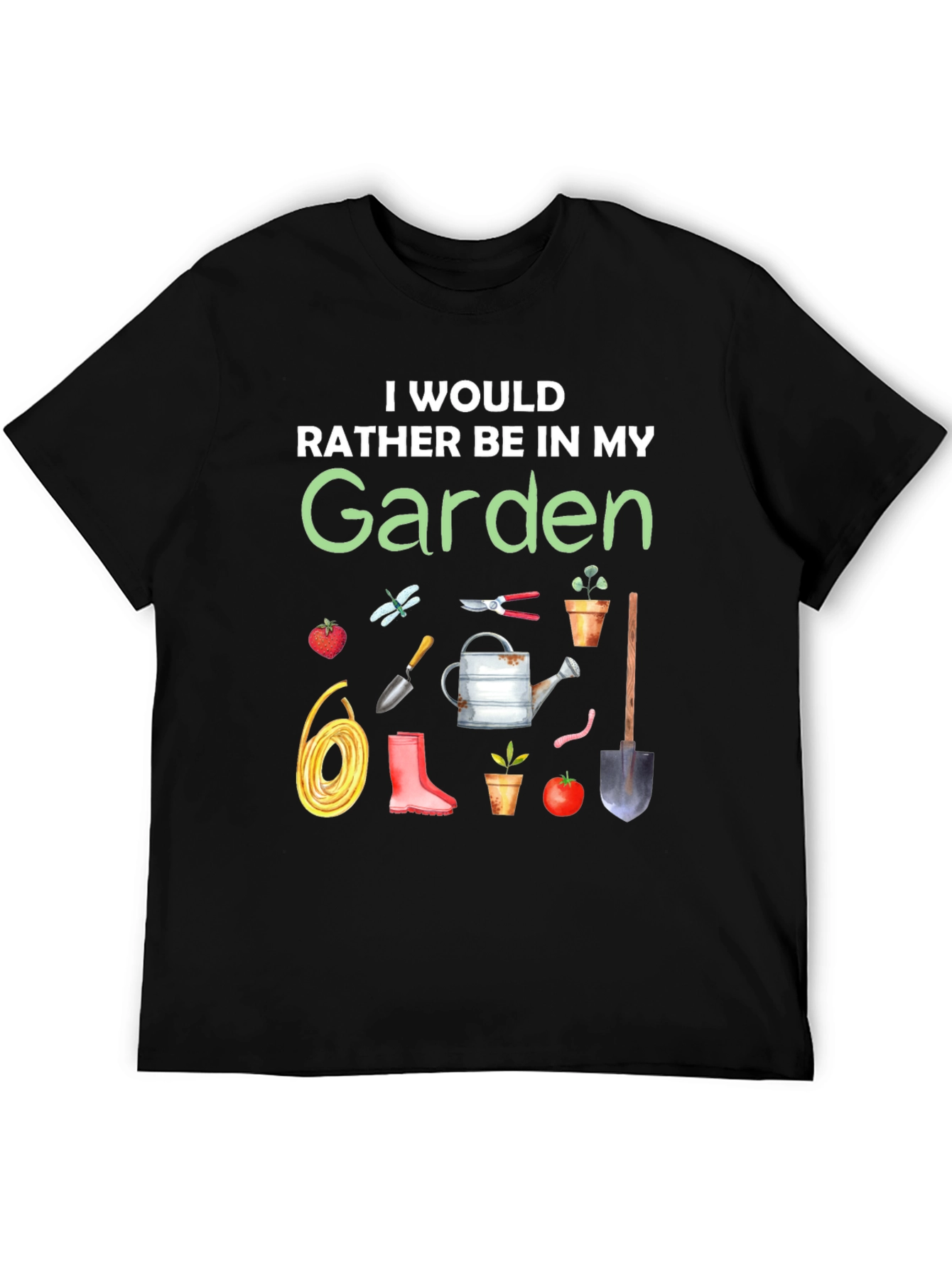 Gardening Lover T-Shirt - Id Rather Be in My Garden