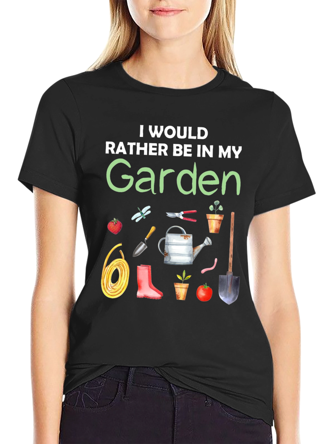 Gardening Lover T-Shirt - Id Rather Be in My Garden