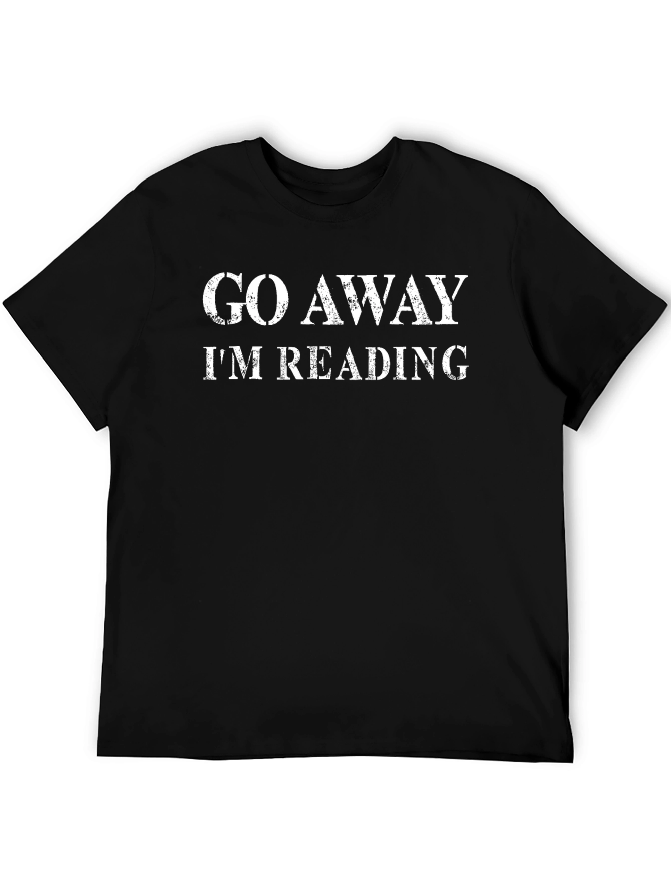 Go Away Im Reading Novelty T-Shirt - Black