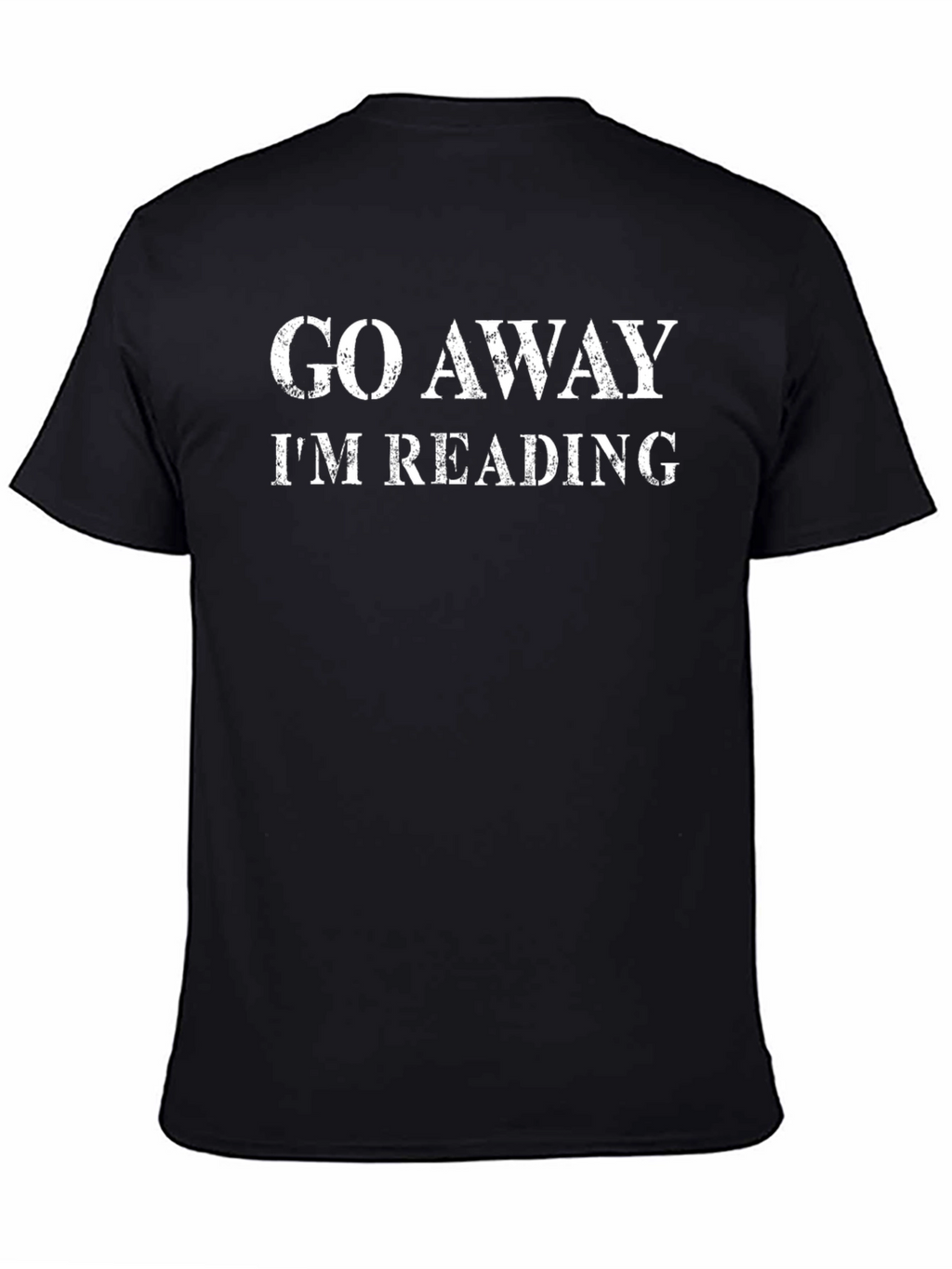 Go Away Im Reading Novelty T-Shirt - Black
