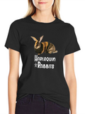 Harlequin Rabbits Graphic T-Shirt