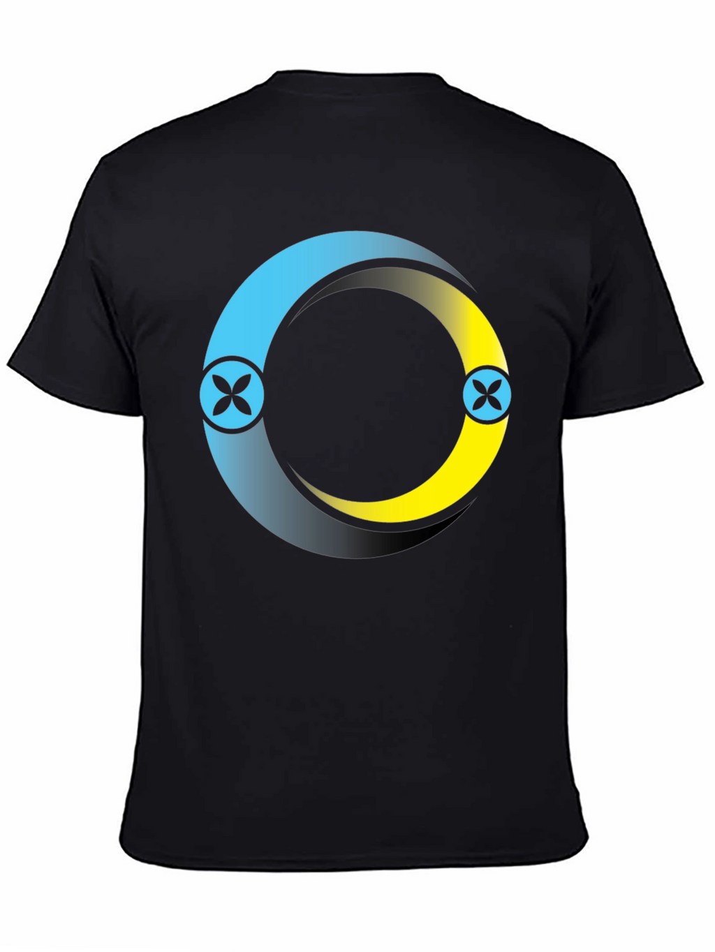 Circle Logo Black T-Shirt: Modern Casual Style