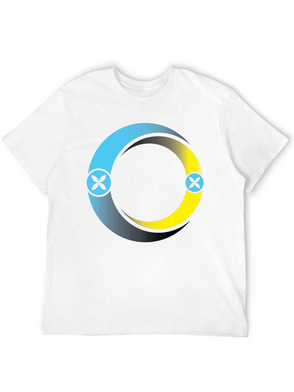 Circle Logo Black T-Shirt: Modern Casual Style