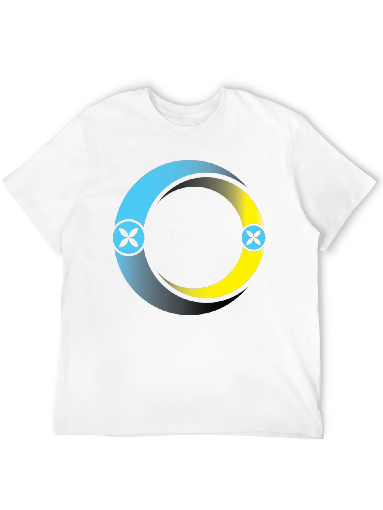 Circle Logo Black T-Shirt: Modern Casual Style