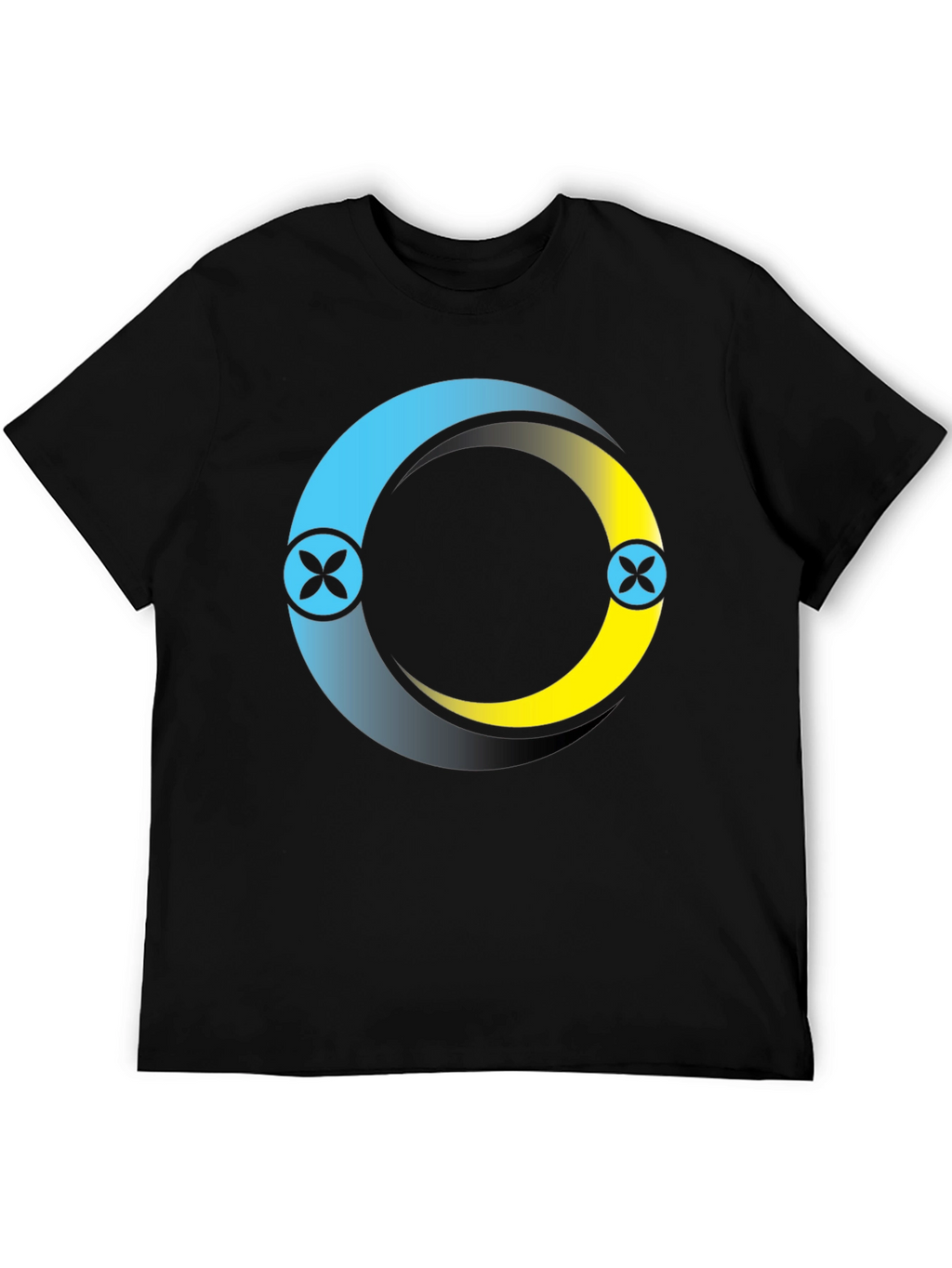Circle Logo Black T-Shirt: Modern Casual Style