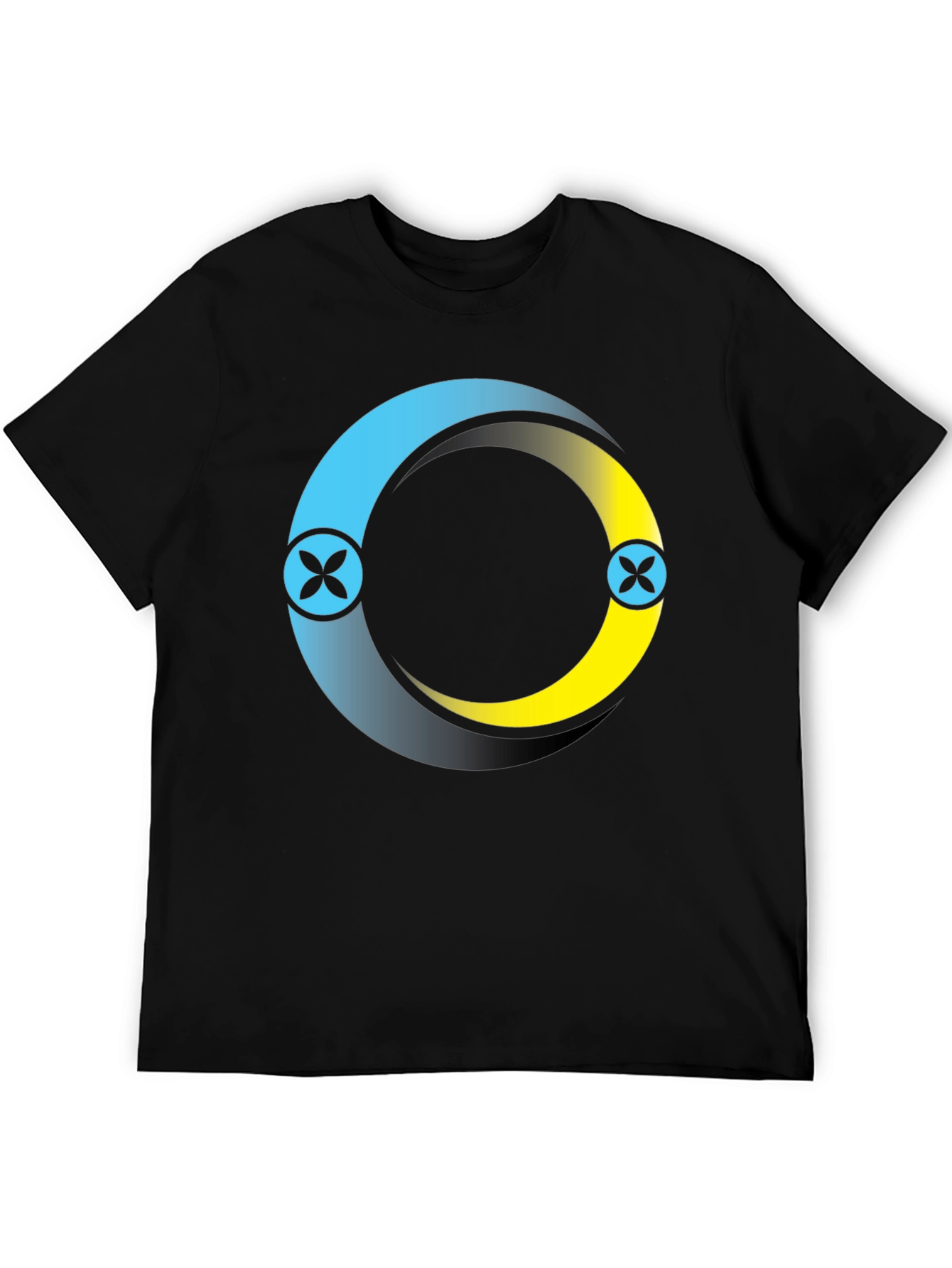 Circle Logo Black T-Shirt: Modern Casual Style