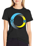 Circle Logo Black T-Shirt: Modern Casual Style