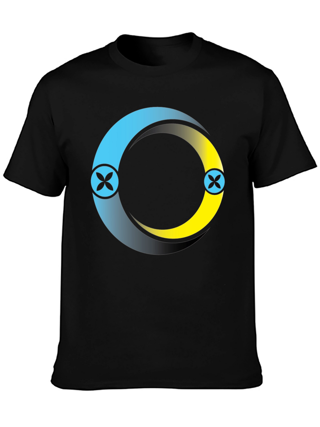 Circle Logo Black T-Shirt: Modern Casual Style