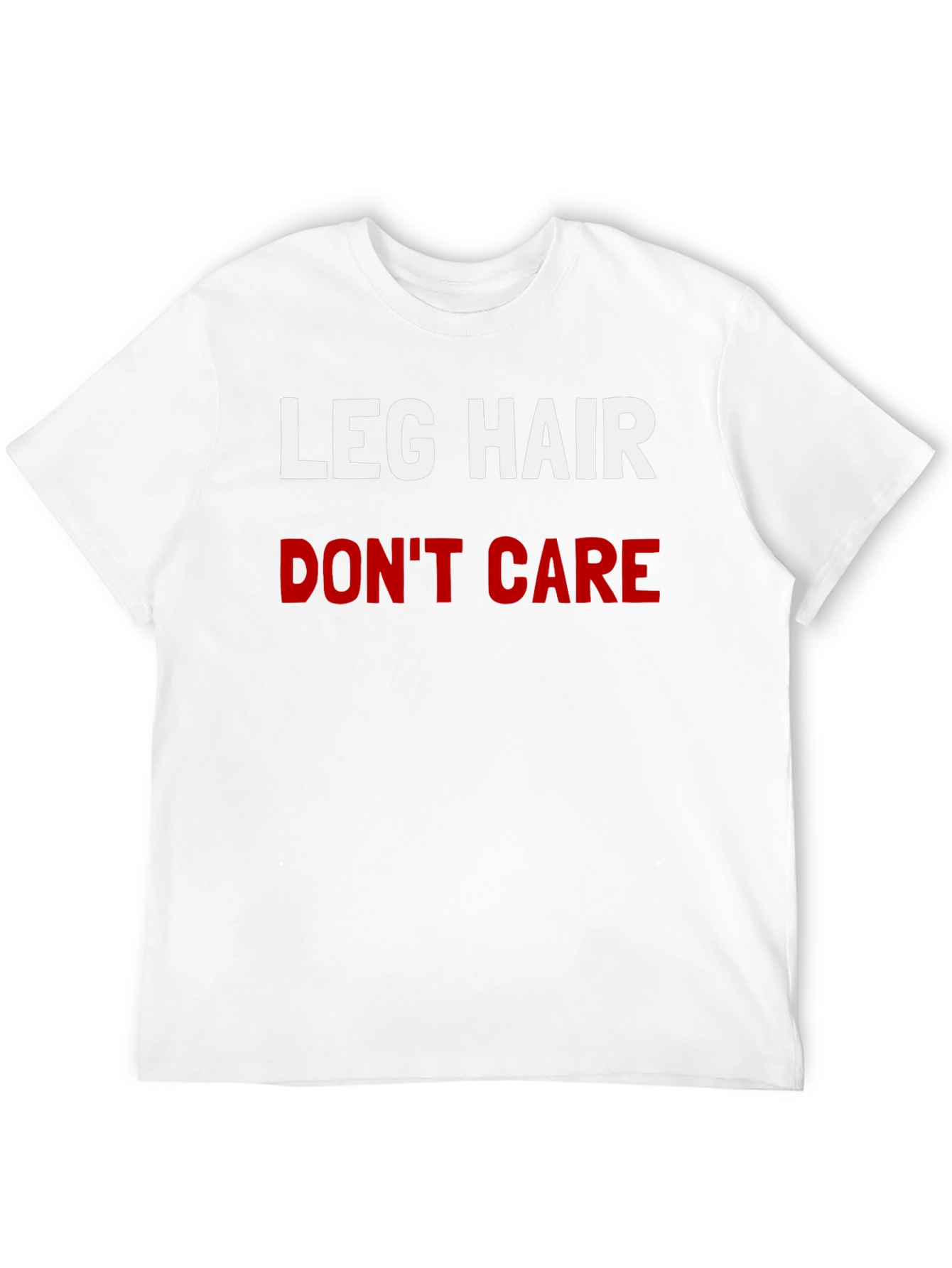 Leg Hair Dont Care Graphic Tee - Black T-Shirt