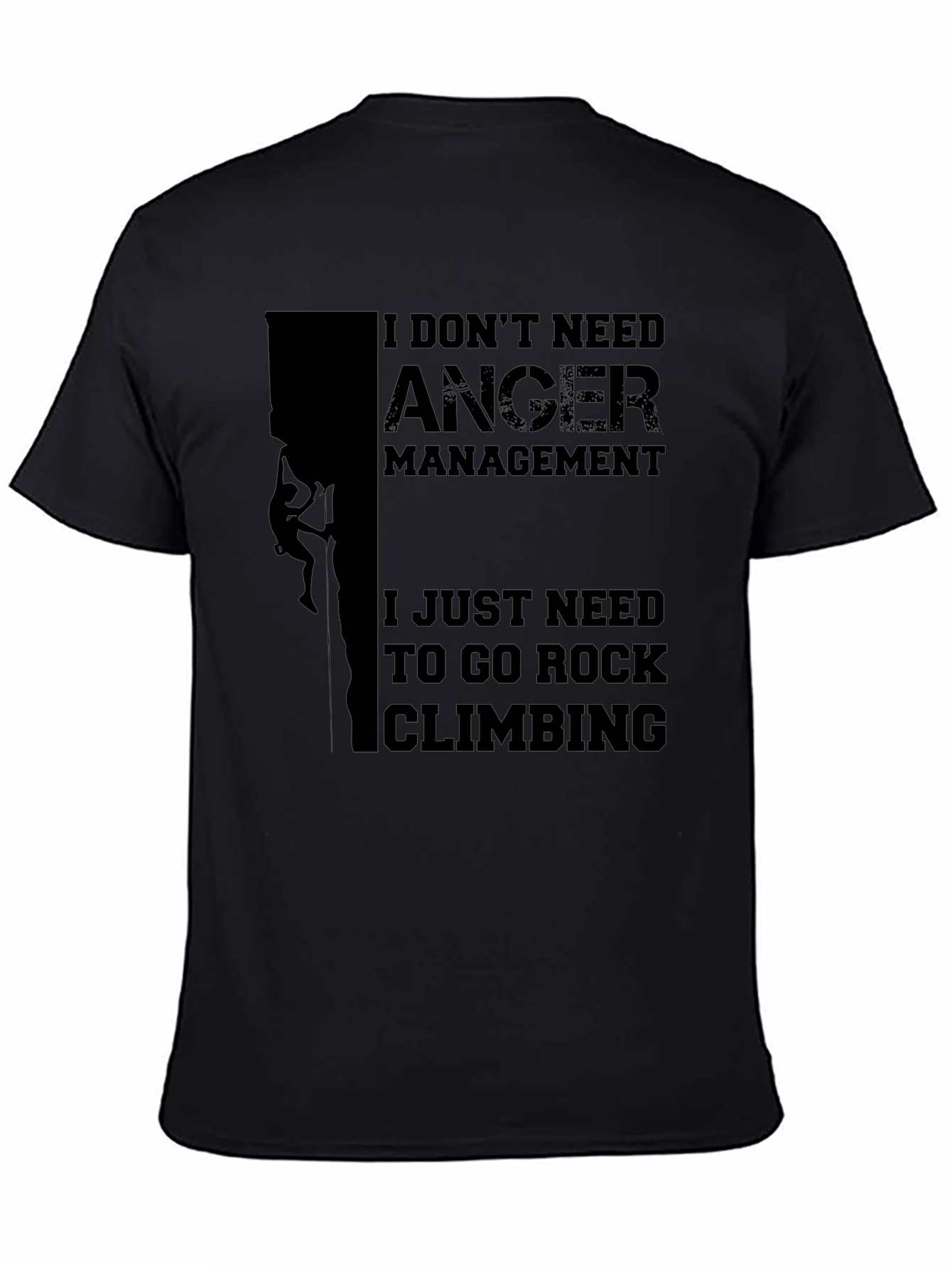 Rock Climbing Humor T-Shirt - Anger Management Tee