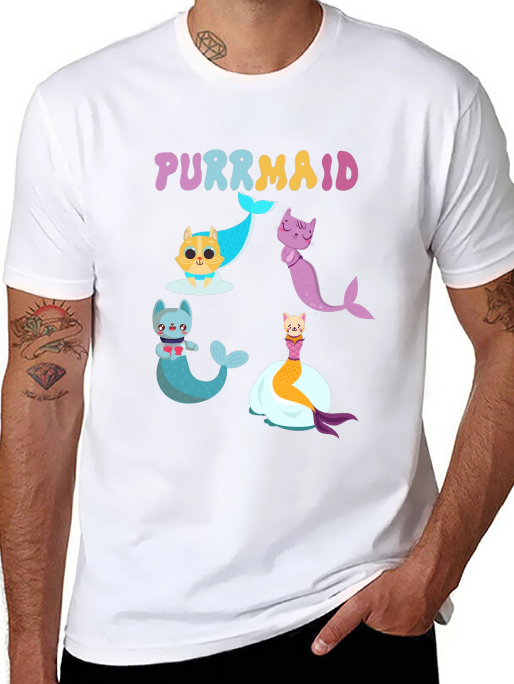Purrmaid Cat T-Shirt