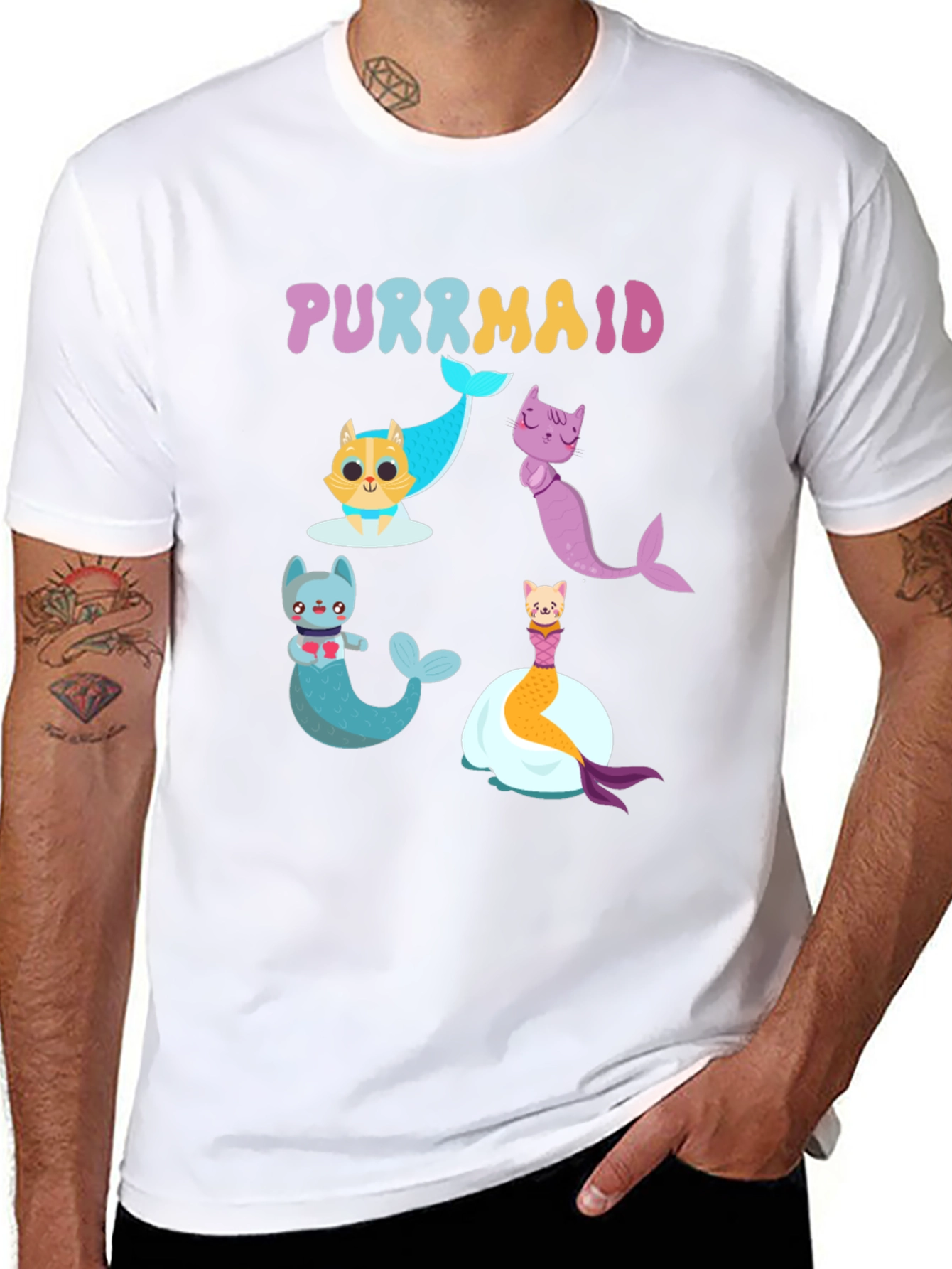 Purrmaid Cat T-Shirt